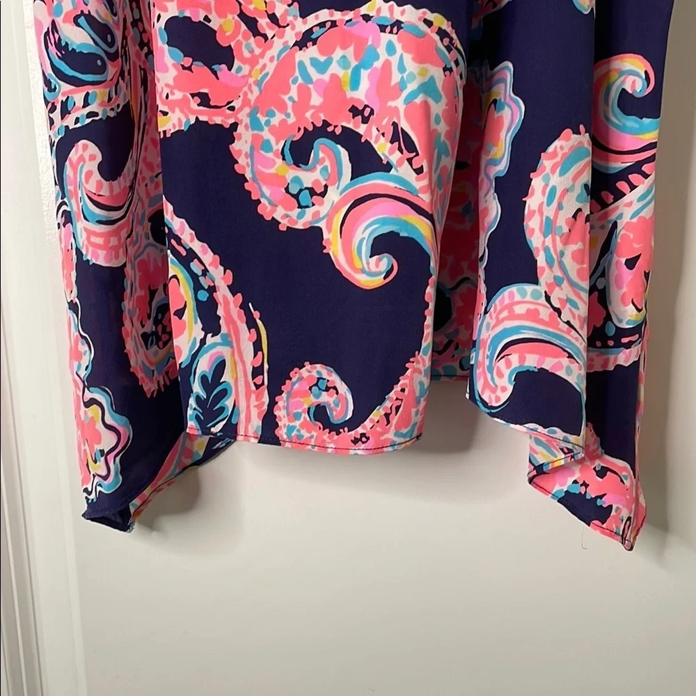 Lilly PulitzerRacerback Navy and Coral Tank Top - Picture 5 of 12